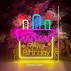 Neon Led: Happy Birthday Taart