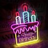 Neon Led: Happy Birthday Taart